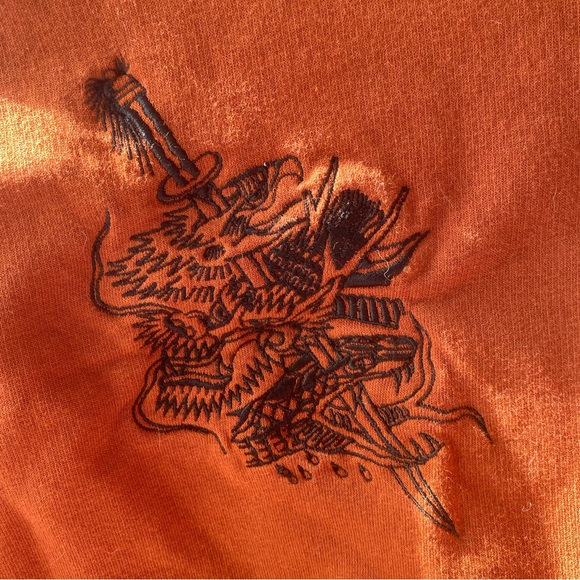 BURNT ORANGE DOOMSDAY CO. CREWNECK - Picture 2 of 6
